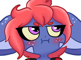 anthro blue_body blush blush_lines eyebrows female freckled_ears freckled_face freckles hair purple_eyes red_hair solo tibbs mythology star_(tibbs) dragon mythological_creature mythological_scalie scalie 4:3