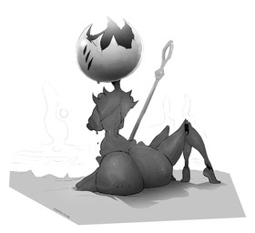 anthro areola big_butt biped black_body breasts butt female grey_text looking_back multi_eye multi_limb nipples nude rear_view shadow solo text inspectormcpig hollow_knight:_silksong hollow_knight_(franchise) team_cherry first_sinner arachnid arthropod weaver_(hollow_knight) 2025 artist_name english_text hi_res monochrome