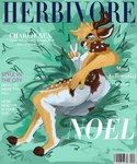 anthro antlers arm_tuft balls balls_outline barcode bedroom_eyes big_butt big_penis blue_eyes brown_body brown_fur bulge butt cheek_tuft detailed_bulge elbow_tuft eyebrows facial_tuft femboy fluffy fluffy_chest fluffy_ears fluffy_hair fluffy_tail fur genital_outline genitals gesture grass grass_field hair hand_gesture hand_on_butt hooves horn looking_at_viewer looking_back looking_back_at_viewer magazine male markings modelling narrowed_eyes neck_tuft nipples nub_tail penis plant scut_tail seductive short_tail skinny slim slim_male small_waist smug smug_expression smug_eyes smug_face smug_grin solo spots spotted_markings submissive submissive_male tail thick_eyebrows thick_tail thick_thighs tuft v_sign wide_hips shibatoast deer mammal absurd_res cover hi_res magazine_cover
