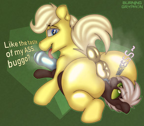 69_position ahegao butt dock_(anatomy) duo facesitting feral looking_pleasured musk musky_penis oral quadruped sex sitting sitting_on_another tail jacqueling friendship_is_magic hasbro my_little_pony brass_melody jacqui_sunshine arthropod changeling_(mlp) absurd_res hi_res huge_filesize