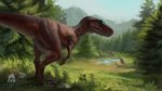 ambiguous_gender day detailed_background feral group outside sky akineza dinosaur prehistoric_species reptile scalie 16:9 2020 digital_media_(artwork) widescreen