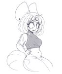 anthro chest_binder clothing ear_piercing female freckles nervous piercing restraints slightly_chubby slightly_chubby_female solo tail thick_tail underwear undressing pixxibunny mousse_(pixxibunny) pre-mousse_(pixxibunny) mammal murid murine rodent