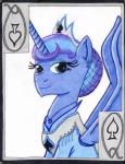 blue_eyes blue_fur blue_hair card equine female friendship_is_magic fur hair horn looking_at_viewer mammal my_little_pony playing_card princess_luna_(mlp) solo the1king winged_unicorn wings
Rating: Safe
Score: -2
User: The1King
Date: March 30, 2014