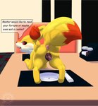 animal_genitalia animal_pussy anus blush bodily_fluids butt canine_genitalia canine_pussy female feral food food_fetish food_insertion food_play furniture genital_fluids genitals improvised_sex_toy plate presenting presenting_hindquarters pussy raised_tail restaurant solo table tail text vaginal_fluids lewdkitten069 nintendo pokemon fennekin generation_6_pokemon pokemon_(species) absurd_res english_text hi_res