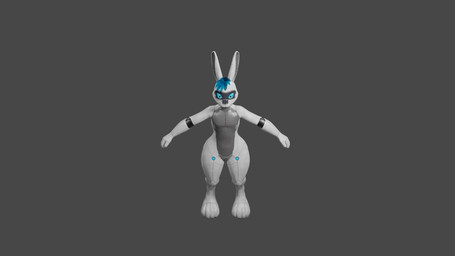 blue_eyes blue_hair grey_background hair machine simple_background synthetic t-pose white_body kah android lagomorph leporid mammal rabbit robot 16:9 3d_(artwork) animated digital_media_(artwork) hi_res turntable_(animation) widescreen
