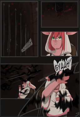 clothed clothing dungeon female fur hair simple_background solo speech_bubble tail teeth text topwear yourumi tilly_(yourumi) mammal mouse murid murine rodent absurd_res comic digital_media_(artwork) english_text hi_res
