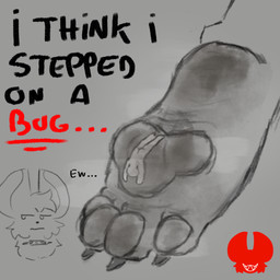 ambiguous_gender anthro claws dialogue dirty dirty_feet duo feet foot_fetish foot_focus macro male micro musk musky_feet oblivious pawpads stuck_to_foot text toe_claws ratfucker616 john_(ratfucker616) humanoid mammal murid murine rat rodent 1:1 english_text