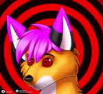 ambiguous_gender animated_background anthro blinking hair hypnosis mind_control pink_hair ringed_background ringed_eyes solo raventhecalm canid canine fox mammal red_fox true_fox animated no_sound short_playtime webm