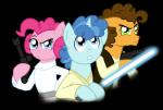 blue_eyes blue_hair blue_lightsaber brown_hair clothed clothing female feral fur green_eyes group gun hair holding_object holding_weapon horn jedi lightsaber male melee_weapon pink_hair ranged_weapon simple_background sword weapon crazynutbob_(artist) friendship_is_magic hasbro my_little_pony mythology star_wars cheese_sandwich_(mlp) han_solo leia_organa luke_skywalker party_favor_(mlp) pinkie_pie_(mlp) earth_pony equid equine horse mammal mythological_creature mythological_equine pony unicorn absurd_res alpha_channel crossover hi_res