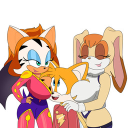 age_difference anthro big_breasts breasts female group male male/female older_female trio young young_anthro young_male younger_male 4chan_anon anonymous_artist my_hero_academia sega sonic_the_hedgehog_(series) captain_marvel_(dc) mighty_endowed miles_prower rouge_the_bat rumi_usagiyama shazam vanilla_the_rabbit bat canid canine fox lagomorph leporid mammal rabbit red_fox true_fox 1:1 crossover hi_res