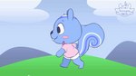 male solo walking nutty_bo animal_crossing nintendo filbert_(animal_crossing) mammal rodent sciurid tree_squirrel 16:9 2d_animation animated frame_by_frame short_playtime widescreen