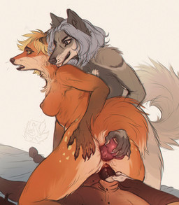anal anal_penetration animal_genitalia anthro anthro_on_anthro anthro_penetrated anthro_penetrating anthro_penetrating_anthro balls bisexual black_eyebrows black_penis blep blonde_hair blue_eyes blue_hair breasts brown_balls brown_body brown_fur brown_hooves dildo dildo_in_ass dildo_insertion double_penetration duo_focus erection eyebrows faceless_anthro faceless_character faceless_male female female/female female_penetrated female_penetrating female_penetrating_female ffm ffm_threesome fur genitals grey_body grey_breasts grey_fur grey_tail group group_sex hair hooves logo male male/female male_penetrating male_penetrating_female nipples object_in_ass on_bottom on_top open_mouth orange_body orange_fur orange_tail penetration penile penile_penetration penis penis_in_vagina perineum pink_tongue red_dildo reverse_cowgirl_position sex sex_toy sex_toy_in_ass sex_toy_insertion sheath simple_background tail tan_body tan_fur tan_tail threesome tongue tongue_out toying_partner trio vaginal vaginal_penetration white_background yellow_eyes lostgoose canid canine canis fox mammal wolf 2021 artist_logo dated hi_res
