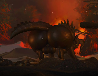 anthro balls big_balls big_butt bouncing_balls bouncing_butt butt claws femboy genitals horn huge_balls huge_butt huge_hips jiggling male raised_tail shaking_butt solo spikes spikes_(anatomy) tail twerking wide_hips willie_piv fallout microsoft deathclaw scalie 3d_(artwork) 3d_animation animated digital_media_(artwork) short_playtime webm