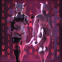 anthro bodily_fluids butt clothing dominant dominant_male duo gloves handwear latex latex_clothing latex_gloves latex_handwear latex_legwear latex_stockings legwear looking_at_viewer male mirror muscular muscular_male purple_eyes riding_crop standing stockings sweat sweatdrop tail walking walking_towards_viewer whip white_body vermilionrenderworks blacklya_(modeler) zebjo_(modeler) nintendo pokemon mewtowo_(shadman) generation_1_pokemon legendary_pokemon mewtwo pokemon_(species) 1:1 3d_(artwork) absurd_res blender_(artwork) blender_cycles_(artwork) digital_media_(artwork) hi_res huge_filesize