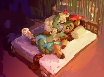 ageplay bed bodily_fluids clothed clothing cuddling diaper diaper_fetish duo erection erection_in_diaper erection_under_clothing eyes_closed fluffy furniture genital_fluids hug infantilism inside male male/male navel neck_floof nuzzling on_bed pacifier roleplay smile unclean_diaper urine used_diaper wearing_diaper wet_diaper wetting asdfasfasda asian_mythology chinese_mythology east_asian_mythology hasbro my_little_pony mythology forest_fall_(mlp) pumpkin_smoke_(mlp) dragon kirin mythological_creature mythological_scalie scalie hi_res