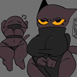anthro big_breasts breasts brown_body brown_ears brown_tail clothed clothed_anthro clothed_female clothing dress eyelashes female female_anthro front_view grey_background huge_breasts huge_thighs shortstack shortstack_female simple_background skimpy solo tail thick_thighs xarop77 merchant_cat_(xarop77) domestic_cat felid feline felis mammal 1:1 2025 digital_drawing_(artwork) digital_media_(artwork) english_description hi_res