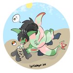 clothing dessert food green_body hair male pokeball solo species_transformation tail torn_clothing transformation lightfurdragon mythology nintendo pokemon astrail flygon generation_3_pokemon mythological_creature pokemon_(species) 1:1 absurd_res digital_media_(artwork) hi_res