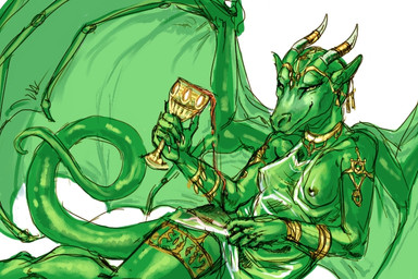 anthro breasts clothing container cup dragon_tail dragon_wings dress ear_piercing female goblet gold_(metal) gold_jewelry green_body horn horn_jewelry horn_ring jewelry liquid membrane_(anatomy) membranous_wings necklace nipples non-mammal_breasts non-mammal_nipples piercing ring_(jewelry) simple_background solo tail translucent translucent_clothing wings yellow_eyes mab mythology aleshia_(bahumot) dragon mythological_creature mythological_scalie scalie 3:2