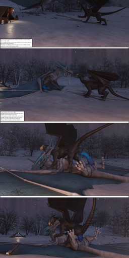 anus duo female female_penetrated feral feral_on_feral feral_penetrated feral_penetrating feral_penetrating_feral genitals male male/female male_penetrating male_penetrating_female night outside outside_sex penetration penile penile_penetration penis penis_in_vagina plant sex snow star tail text tree vaginal vaginal_penetration vulva wings winter bluedragon55 arceronth_(modeler) european_mythology mythology beaky_(pb472) dragon mythological_creature mythological_scalie scalie western_dragon wyvern 3d_(artwork) absurd_res comic digital_media_(artwork) hi_res