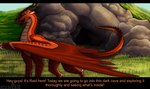 cave confident confident_male day dialogue feral field fields folded_wings fully_shaded grass horn landscape landscape_background light male neck_spikes neck_spines open_mouth plant raid red_body rock scales solo spiked_tail spikes spikes_(anatomy) sunlight tail tail_motion tail_spines text wings degener4te_hunter mythology wings_of_fire dragon mythological_creature mythological_scalie scalie skywing_(wof) hi_res shaded
