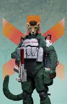 anthro archer clothing cyberpunk future male military military_uniform science_fiction solo trauma_team uniform weapon arctil-noddedur cyberpunk_2077 cheetah felid feline mammal hi_res