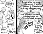 absurd_res baalbuddy breasts clothed clothing comic demon demon_humanoid dialogue duo english_text eyewear female femephistopheles glasses hair hi_res horn horned_humanoid human humanoid humanoid_pointy_ears humor male mammal membrane_(anatomy) membranous_wings monochrome muscular muscular_human muscular_male nipples not_furry pecs pointy_ears solo text vein veiny_muscles wearing_glasses winged_humanoid wings