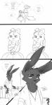 2016 absurd_res accessory anthro bow_(feature) bow_accessory bow_ribbon canid canine comic cowboy disney english_text fan_character female fox hair_accessory hair_bow hair_ribbon hi_res inter_schminter jill_hopps judy_hopps lagomorph leporid mammal max_midnight monochrome nick_wilde rabbit red_fox ribbons scar simple_background spintherella text true_fox zootopia