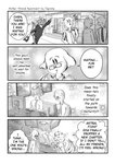 2020 4koma aniapt_(manga) anthro black_nose blush bodily_fluids bottomwear canid canine canis cheek_tuft closed_smile clothed clothing comic computer detailed_background dialogue digital_media_(artwork) domestic_cat domestic_dog duo electronics english_text eyes_closed eyewear facial_tuft felid feline felis fluffy fluffy_tail four_frame_image furniture glasses greyscale hair happy hi_res holding_chin holding_object hoodie inner_ear_fluff inner_monologue inside irregular_speech_bubble keyboard looking_back male mammal mephitid messy_hair monochrome mouth_closed multicolored_body name_drop name_in_dialogue necktie open_mouth open_smile outside pants raised_tail screentone sidewalk simple_background sitting skunk sky smile speech_bubble standing stripes surprise sweat sweatdrop tail tail_motion tailwag tapirclip text text_box topwear tuft two_tone_body two_tone_tail walking window