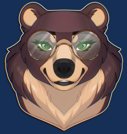 anthro brown_body brown_fur fur queen queenbear royalty smooth_lips sapphiix queen_(bighorntbeardg) queenie bear mammal
