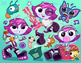 4_arms antennae_(anatomy) anthro blowing_bubble_gum blue_body blue_fur bubble_gum clothing eyelashes eyeshadow female fingerless_gloves freckled_face freckles fur gloves hair handwear holding_spray_can long_eyelashes makeup male multi_arm multi_limb pink_hair solo mags-niac big_city_greens disney kiff_(series) kim_possible lilo_and_stitch phineas_and_ferb the_buzz_on_maggie cricket_green kiff_chatterley maggie_pesky perry_the_platypus rufus_(kim_possible) stitch_(lilo_and_stitch) alien arthropod experiment_(lilo_and_stitch) fly_(animal) human insect mammal monotreme naked_mole-rat platypus rodent sciurid tree_squirrel