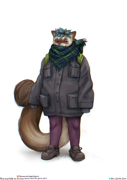 backpack blue_hair blush blush_lines bodily_fluids clothing dripping dripping_vulva ear_piercing female fluffy fluffy_tail genital_fluids hair hidden jacket piercing scarf sex simple_background solo stealth_sex tail text topwear vaginal_fluids white_background the_gentle_giant hermia_idril domestic_cat felid feline felis mammal siamese_cat absurd_res english_text hi_res url trans_(lore) trans_woman_(lore)