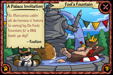 ambiguous_gender anthro barefoot buckteeth card_template cloud container crown cup duo ear_piercing eyewear feet flag flower fluffy fluffy_tail fountain fur gesture goblet goggles hand_gesture headgear looking_at_viewer male melee_weapon mostly_nude outside piercing plant pool_float rose_(flower) sculpture semi-anthro sky slang soles statue sword tail teeth text thumbs_up tree water weapon olivernoms armello league_of_geeks mercurio_(armello) the_king_(armello) twiss_(armello) felid lion mammal murid murine pantherine rat rodent sciurid tree_squirrel 2025 3:2 digital_media_(artwork) english_text hi_res