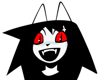 accessory anthro black_clothing black_hair black_topwear clothed clothed_anthro clothed_female clothing cross eyebrows fangs female female_anthro front_view hair hair_accessory hairclip inverted_cross inverted_cross_hair_clip looking_at_viewer open_mouth open_smile pupils red_sclera simple_background slit_pupils smile smiling_at_viewer solo teeth topwear white_background white_body white_ears xarop77 catwitch_(xarop77) domestic_cat felid feline felis mammal 2025 bust_portrait digital_drawing_(artwork) digital_media_(artwork) english_description portrait