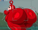 anthro bending_over_position bent_over_with_legs_held_straight big_butt bimbo_anthro bimbo_lip bimbofication bimbofied bottom_heavy bouncing_breasts breasts bubble_butt butt butt_focus curvy_anthro curvy_figure eyelashes female giant_ass huge_butt jiggling looking_back massive_thighs mature_female rear_view seductive seductive_mouth short_stack smile solo thick_thighs voluptuous wide_hips wobble wobbling chrisbmonkey area_51 teletubbies po_(teletubbies) humanoid teletubby absurd_res hi_res