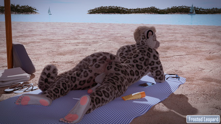 animal_genitalia anthro backsack balls beach blue_eyes butt claws clothing feet fluffy fluffy_hair fluffy_tail footwear foreskin fur fur_markings genitals grey_body grey_fur hair male markings muscular muscular_anthro muscular_male nude nude_anthro nude_male outside pawpads paws penis sand sandals sheath shoes solo spots spotted_body spotted_fur tail frostedleopard felid feline mammal pantherine snow_leopard 16:9 3d_(artwork) blender_(artwork) blender_cycles_(artwork) digital_media_(artwork) hi_res watermark widescreen