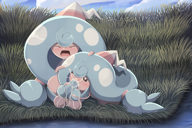 balls big_balls blue_hair blue_knot blue_legs blue_penis blush bodily_fluids cloud cum cum_in_mouth cum_inside cum_on_arm cum_on_balls cum_on_face cum_on_hand cum_on_knot cum_on_paw cum_on_penis cum_splatter cumshot duo ejaculation eyes_closed female female_penetrated feral forced forced_oral fur genital_fluids genitals glistening hair hair_grab holding_knot holding_penis knot legs_up looking_pleasured male male/female male_penetrating oral oral_penetration orgasm orgasm_face penetration penile penis pink_balls pink_body reflection screaming sex sky spread_legs spreading submissive submissive_male touching_hair water water_reflection ghoastiehead nintendo pokemon generation_8_pokemon hattrem pokemon_(species) 2026 absurd_res hi_res