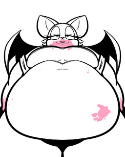 after_eating anthro belly belly_expansion belly_overhang big_belly big_breasts breast_expansion breasts expansion eyelashes female food_on_face front_view half-closed_eyes huge_belly huge_breasts hyper hyper_belly low-angle_view messy morbidly_obese morbidly_obese_anthro morbidly_obese_female narrowed_eyes obese obese_anthro obese_female overweight overweight_anthro overweight_female smile solo weight_gain wide_eyed wings cocoalop12 sega sonic_the_hedgehog_(series) rouge_the_bat bat mammal 2026 4:5 animated hi_res slideshow