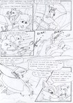 aircraft anthro black_and_white blood bodily_fluids canid canine canis clothing cloud comic dasyuromorph death english_text group gun gunshot jacket kitfox-crimson macropod male mammal marsupial monochrome novus_(kitfox-crimson) onomatopoeia ranged_weapon recently_extinct_species rumour_(kitfox-krimson) sketch sound_effects stolen_generation text thylacine topwear vehicle weapon yiff_field_technology