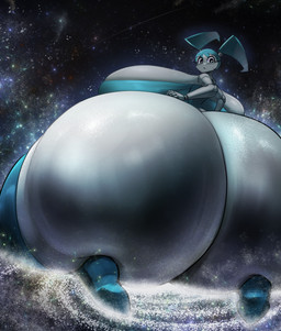 back_boob big_breasts big_butt breasts butt female galaxy glistening glistening_body huge_breasts huge_butt hyper hyper_breasts hyper_butt looking_at_viewer looking_back machine macro not_furry solo space terra_macro white_body yboon my_life_as_a_teenage_robot nickelodeon jenny_wakeman humanoid robot robot_humanoid absurd_res hi_res