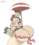 avian beauty_mark big_breasts bird black_hair blush breasts cleavage clothed clothing ear_piercing ebvert female hair huge_breasts hyper hyper_breasts pavita_pechugona piercing standing turkey umbrella voluptuous wide_hips
Rating: Questionable
Score: 1
User: Rykela
Date: March 08, 2014