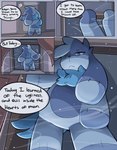 angry blue_body blue_fur curtains dialogue door fur hollow_eyes looking_down male plushie snow solo stitch_(sewing) tail text wind window spicykiwi bazz_(spicykiwi) animate_inanimate living_plushie absurd_res comic english_text hi_res