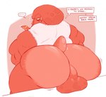 anthro backsack balls belly belly_overhang big_balls big_belly big_butt big_muscles big_nipples big_pecs blush bodily_fluids bottomless bulge butt butt_focus clothed clothing darkened_balls darkened_genitalia detailed_bulge embarrassed empty_eyes eye_bags eyebrows flying_sweatdrops genitals huge_butt looking_at_viewer looking_back looking_back_at_viewer male moobs musclegut muscular muscular_anthro muscular_male mute nipples overweight overweight_anthro overweight_male pecs perineum piercing pseudo_hair ring ring_piercing shirt shirt_only short_tail solo stuttering sweat sweatdrop tail talking_to_another tank_top tank_top_only tentacle_beard tentacle_hair tentacle_jewelry tentacles text thick_eyebrows thought_bubble topwear topwear_only cl yuck07 seph_(yuck07) cephalopod coleoid marine mollusk octopodiform octopus 2025 english_text hi_res