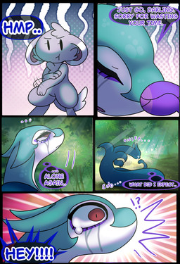 dialogue dot_eyes fur grey_body grey_fur makeup nude nude_male red_eyes running_makeup scales serpentine simple_eyes size_difference text halfpricesouls nintendo pokemon cappucinno_(halfpricesouls) levi_(halfpricesouls) generation_5_pokemon pokemon_(species) reptile scalie serperior snake absurd_res comic english_text hi_res