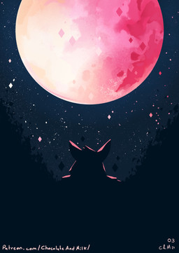 ambiguous_form ambiguous_gender head_tuft moon night silhouette solo star text tuft chocolateandmilk richard_(chocolateandmilk) ambiguous_species 2021 absurd_res dated hi_res signature url