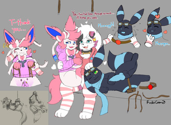 aftercare animal_genitalia ball_gag bdsm bodily_fluids bondage bound crying cuddling eyewear gag genitals glasses profanity rescue shaking tears tears_of_joy text tired trembling wearing_glasses fokkorev nintendo pokemon ambris_(budzisfun) emma_(budzisfun) lester_(fokkorev) eeveelution generation_2_pokemon generation_6_pokemon generation_7_pokemon lycanroc pokemon_(species) sylveon umbreon absurd_res english_text hi_res