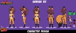 anthro big_butt breasts brown_hair butt featureless_breasts featureless_crotch female hair solo text nafyo-toons sawson_vix canid canine fox mammal english_text hi_res model_sheet