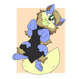 3_toes ball blue_body blue_fur cute_fangs fangs feet feral fur fur_tuft green_eyes looking_at_viewer lying male on_back simple_background solo teeth tennis_ball toes tuft nintendo pokemon steele_wheelie_(character) arcanine canid canine generation_1_pokemon mammal pokemon_(species) 1:1 hi_res
