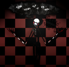 blood bodily_fluids glowing glowing_eyes machine male not_furry puppet solo bubblehermit five_nights_at_freddy's five_nights_at_freddy's_2 scottgames marionette_(fnaf) animatronic humanoid mammal robot 2015 digital_media_(artwork)