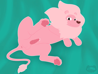 4_toes animal_genitalia animal_penis anus balls bodily_fluids cum cum_drip cum_dripping_from_penis dripping feet feline_genitalia feline_penis feral genital_fluids genitals glistening glistening_eyes male mane pawpads penile_spines penis pink_body pink_mane pink_pawpads pink_paws pink_penis raised_leg sheath simple_background solo spread_legs spreading tail tail_tuft tapering_penis toes tuft someferret cartoon_network steven_universe lion_(steven_universe) domestic_ferret felid lion mammal mustelid musteline pantherine true_musteline weasel 4:3 absurd_res hi_res lineless