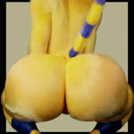 anthro ass_clapping big_breasts big_butt bouncing_butt breasts butt butt_focus clapping crouching faceless_anthro faceless_character faceless_female female fur genitals huge_butt nude pussy rear_view side_boob solo tail yellow_body yellow_fur scraggy_(artist) shwazy_(artist) animal_crossing nintendo ankha_(animal_crossing) domestic_cat felid feline felis mammal 1:1 2024 3d_(artwork) 3d_animation animated digital_media_(artwork) hi_res high_framerate short_playtime sound webm